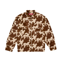 Supreme Faux Fur Zip Up Shirt Cow