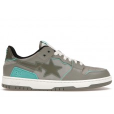 A Bathing Ape Bape SK8 Sta Grey Turquoise