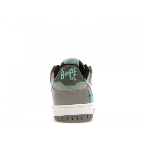 A Bathing Ape Bape SK8 Sta Grey Turquoise - мужская сетка размеров