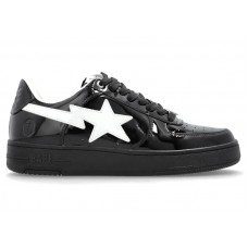A Bathing Ape Bape Sta #1 Black White Patent Leather