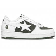 A Bathing Ape Bape Sta Low #6 White Olive Drab