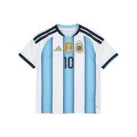 adidas Kids Argentina Messi 2026 World Cup Home Jersey White Blue