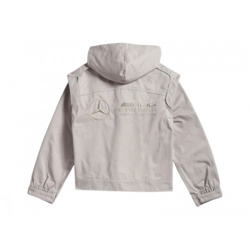 adidas x Bad Bunny x Mercedes-AMG F1 Racing Zip Up Balaclava Track Top Grey