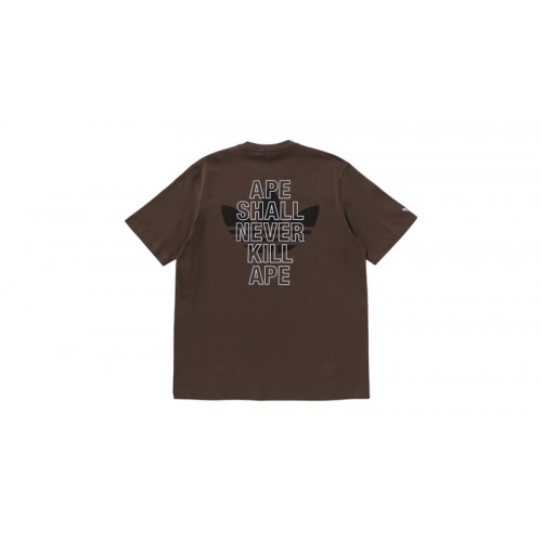 adidas x BAPE Ape Head Tee Brown adidas x BAPE Ape Head Tee Brown