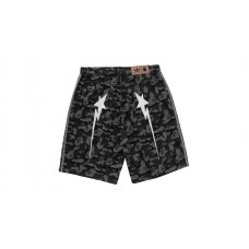 adidas x BAPE Camo Jacquard Shark Denim Jorts Black