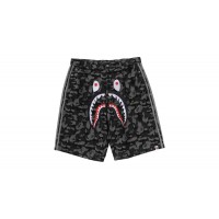 adidas x BAPE Camo Jacquard Shark Denim Jorts Black