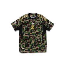 adidas x BAPE Football Graphic Slim Jersey T-shirt Green