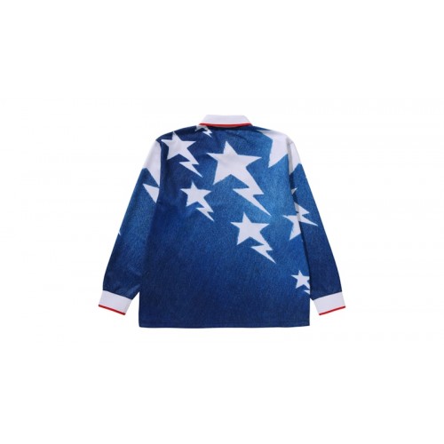 adidas x BAPE LSL Star Jersey Blue adidas x BAPE LSL Star Jersey Blue