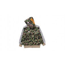 adidas x BAPE Relaxed Fit Track Camo Shark Full Zip Hoodie Green
