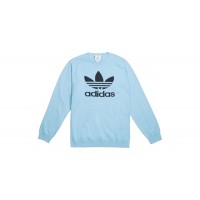 adidas x Have A Good Time Men Summer Knit Sweatshirt Blue/Clear Blue