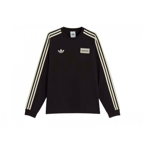 adidas x Oasis Tour 3-Stripes Longsleeve Tee Black