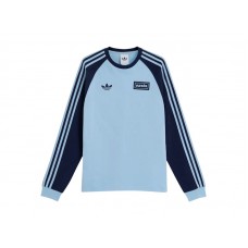 adidas x Oasis Tour 3-Stripes Longsleeve Tee Clear Sky/Night Indigo