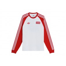 adidas x Oasis Tour 3-Stripes Longsleeve Tee White