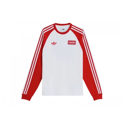 adidas x Oasis Tour 3-Stripes Longsleeve Tee White