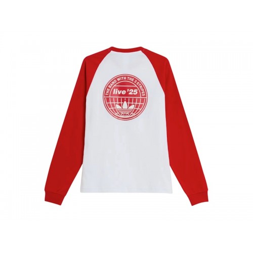 adidas x Oasis Tour 3-Stripes Longsleeve Tee White