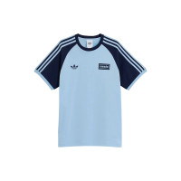 adidas x Oasis Tour 3-Stripes T-Shirt Clear Sky/Night Indigo