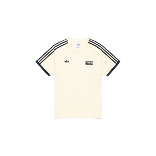 adidas x Oasis Tour 3-Stripes T-Shirt Cream White