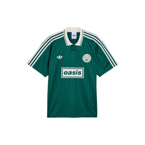 adidas x Oasis Tour Jacquard Jersey Collegiate Green/Cream White