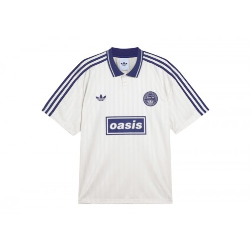 adidas x Oasis Tour Jacquard Jersey Cream White/Light Indigo