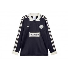 adidas x Oasis Tour Jacquard Stripe L/S Jersey Black/Cream White
