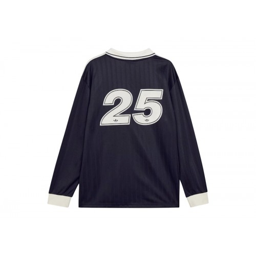 adidas x Oasis Tour Jacquard Stripe L/S Jersey Black/Cream White