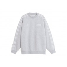 adidas x Oasis Tour Oversized Crew Light Grey Heather