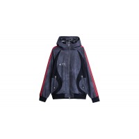 adidas x Thug Club Teamgeist Faux Leather Jacket Black/Antique Silver