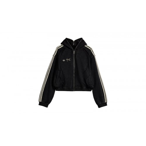 adidas x Thug Club Teamgeist Hooded Zip Up Black