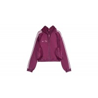 adidas x Thug Club Teamgeist Hooded Zip Up Maroon