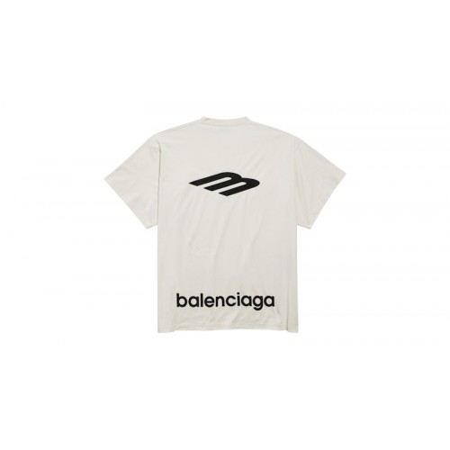 Balenciaga 3B Sports Icon Oversized T-Shirt Chalky White/Black