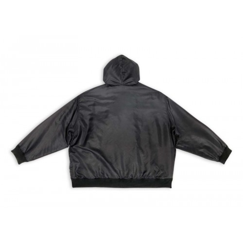 Balenciaga 3B Sports Icon Padded Zip-Up Hoodie Black