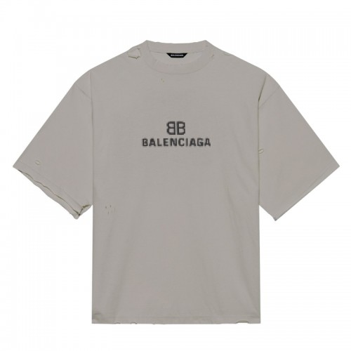 Balenciaga BB Pixel Boxy T-Shirt Grey