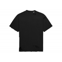 Balenciaga Caps Destroyed Flatground T-shirt Black