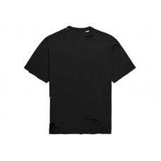Balenciaga Caps Destroyed Flatground T-shirt Black