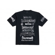 Balenciaga DIY Metal Vintage Jersey Tee Black