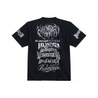 Balenciaga DIY Metal Vintage Jersey Tee Black
