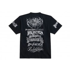 Balenciaga DIY Metal Vintage Jersey Tee Black