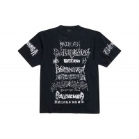 Balenciaga DIY Metal Vintage Jersey Tee Black