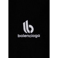 Balenciaga Embroidered Double B Logo T-Shirt Black/White