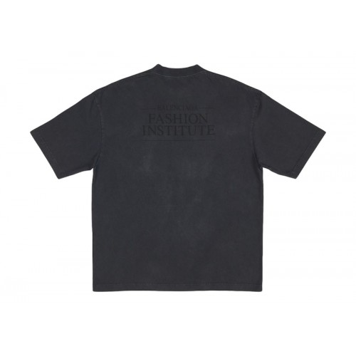 Balenciaga Fashion Institute Medium Fit T-shirt Washed Black