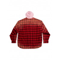 Balenciaga Hooded Shirt Intense Red/Black
