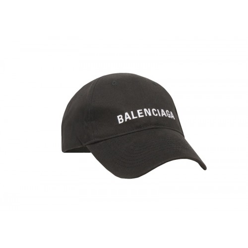 Balenciaga Logo Cap Black/White
