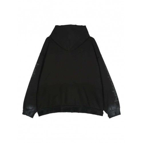 Balenciaga Medium Fit Hoodie Faded Black