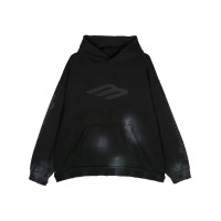 Balenciaga Medium Fit Hoodie Faded Black