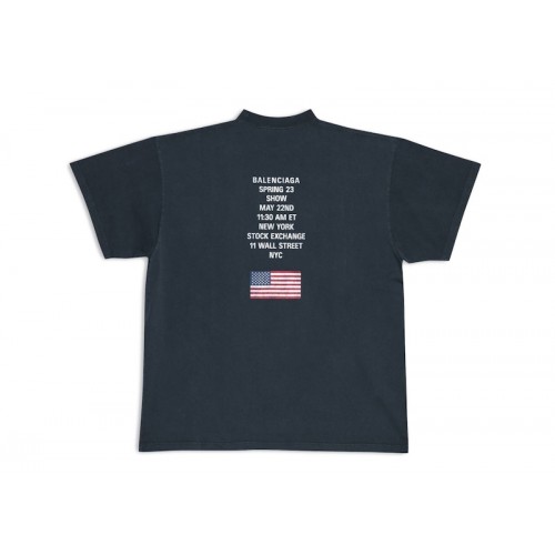 Balenciaga NYSE Oversized T-Shirt Black
