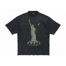 Balenciaga Paris Liberty Medium Fit T-Shirt Black