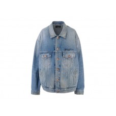 Balenciaga Paris Oversize Denim Jacket Indigo