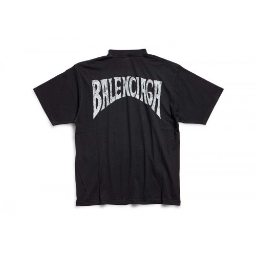 Balenciaga Paris Tropical T-shirt Medium Fit Black