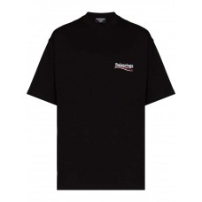 Balenciaga Political Campaign Large Fit T-shirt Black