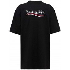 Balenciaga Political Campaign Large Fit T-shirt Black
